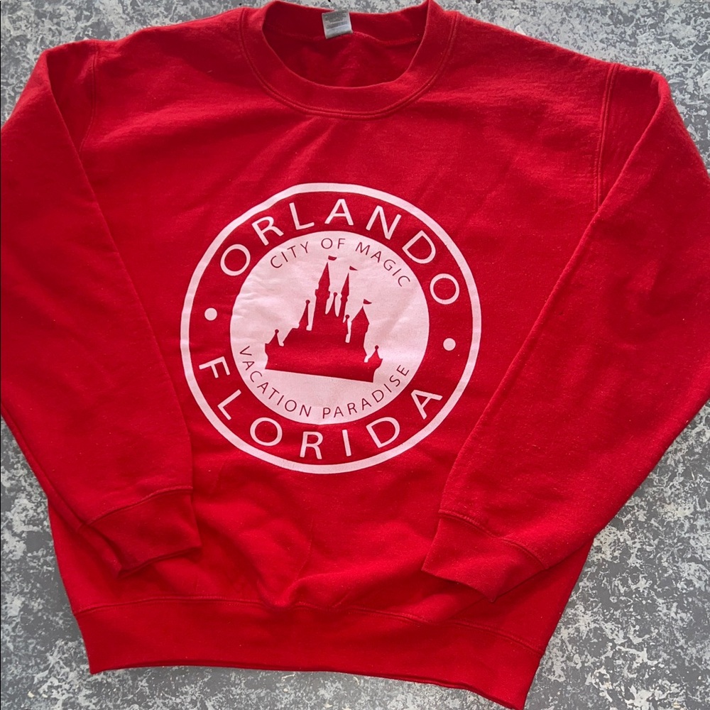 Red Orlando Florida Sweater
